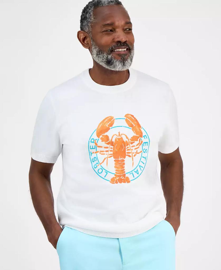 Club Room Men's Short-Sleeve Lobster Water Cotton Sweater T-Shirt, Exclusively at Macy's