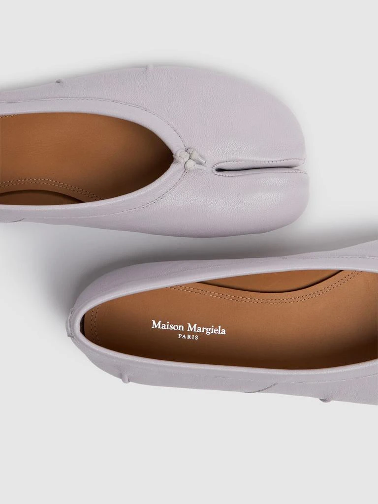 MAISON MARGIELA 10mm Tabi Leather Ballerina Flats 3