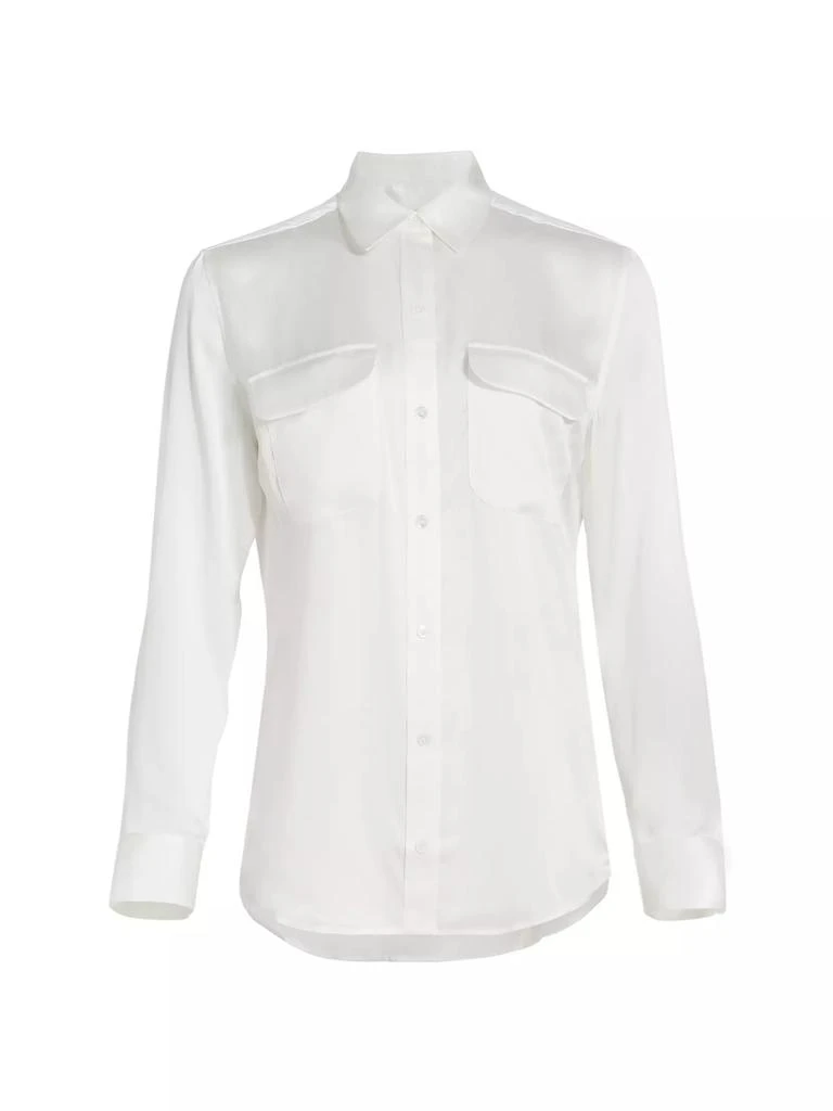 Equipment Signature Button-Up Silk Blouse 1