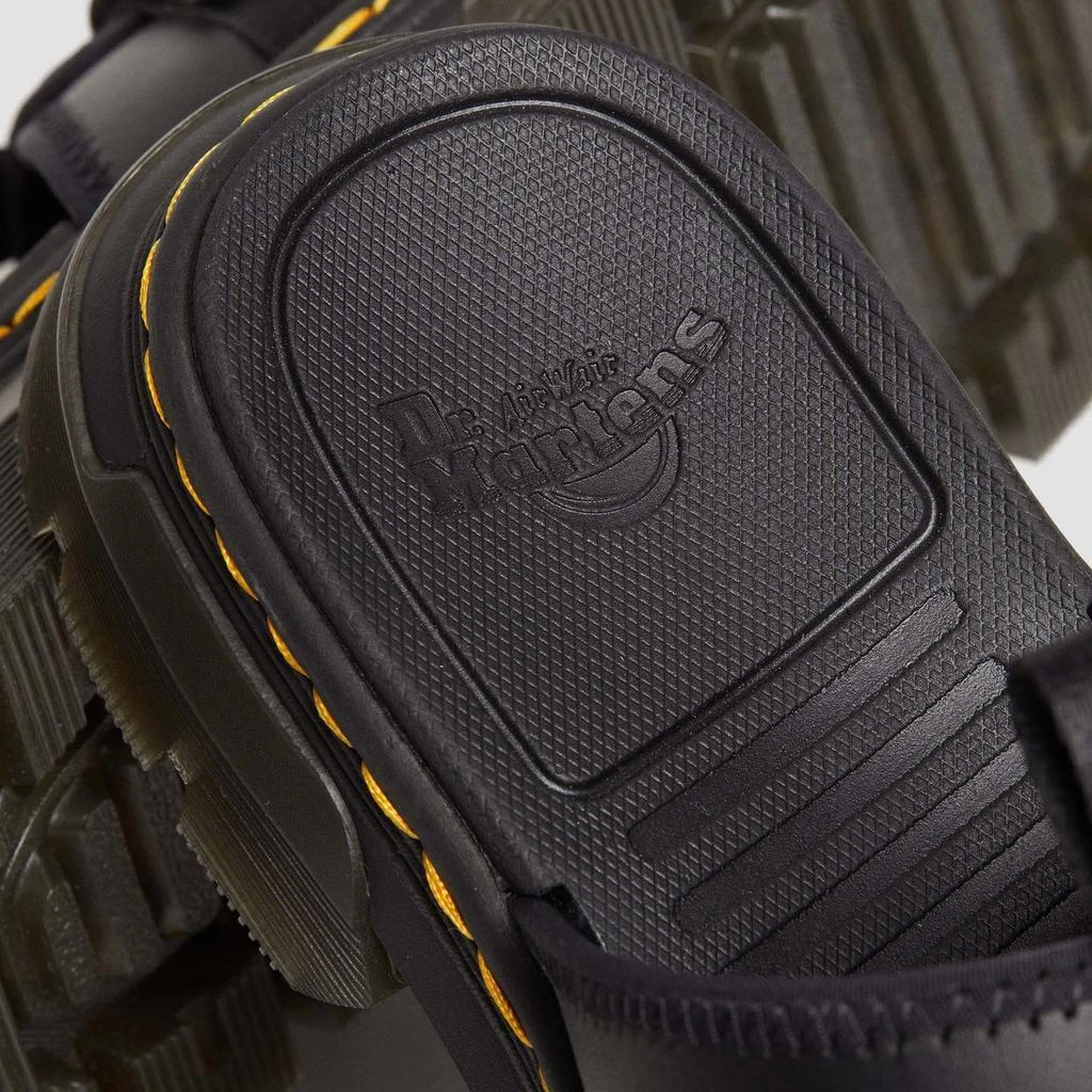 Dr. Martens Dr. Martens Ayce II Leather and Webbing Slide Sandals 6