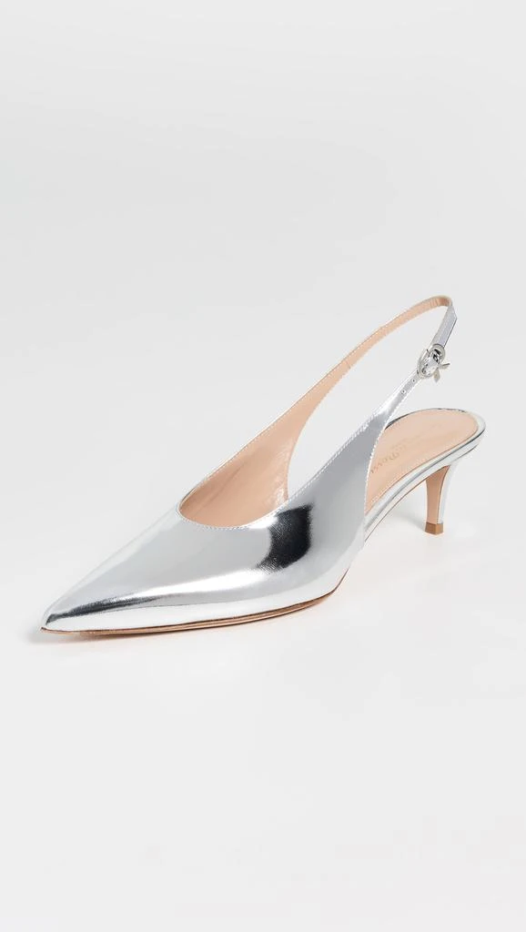 Gianvito Rossi Robbie Sling Metal Heels