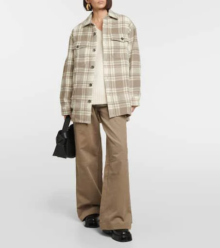 AMI Checked wool overshirt 2
