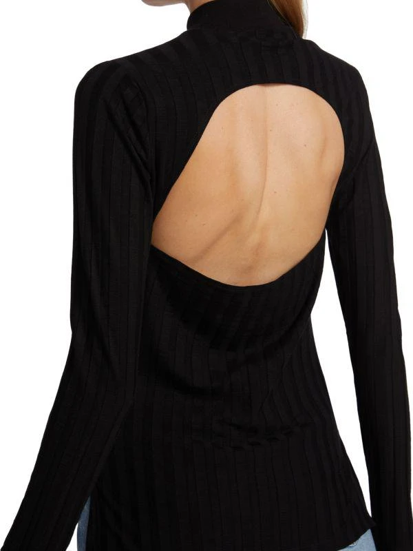 Jonathan Simkhai Standard Janelle Mock Turtleneck Sweater 4