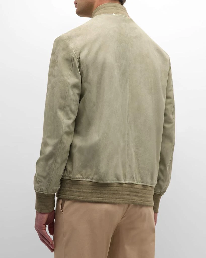 Paul Smith Men's Suede Full-Zip Bomber Jacket 3