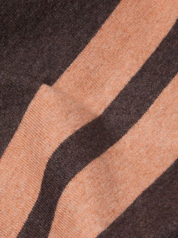 Saks Fifth Avenue Striped Colorblocked Knit Cape 4