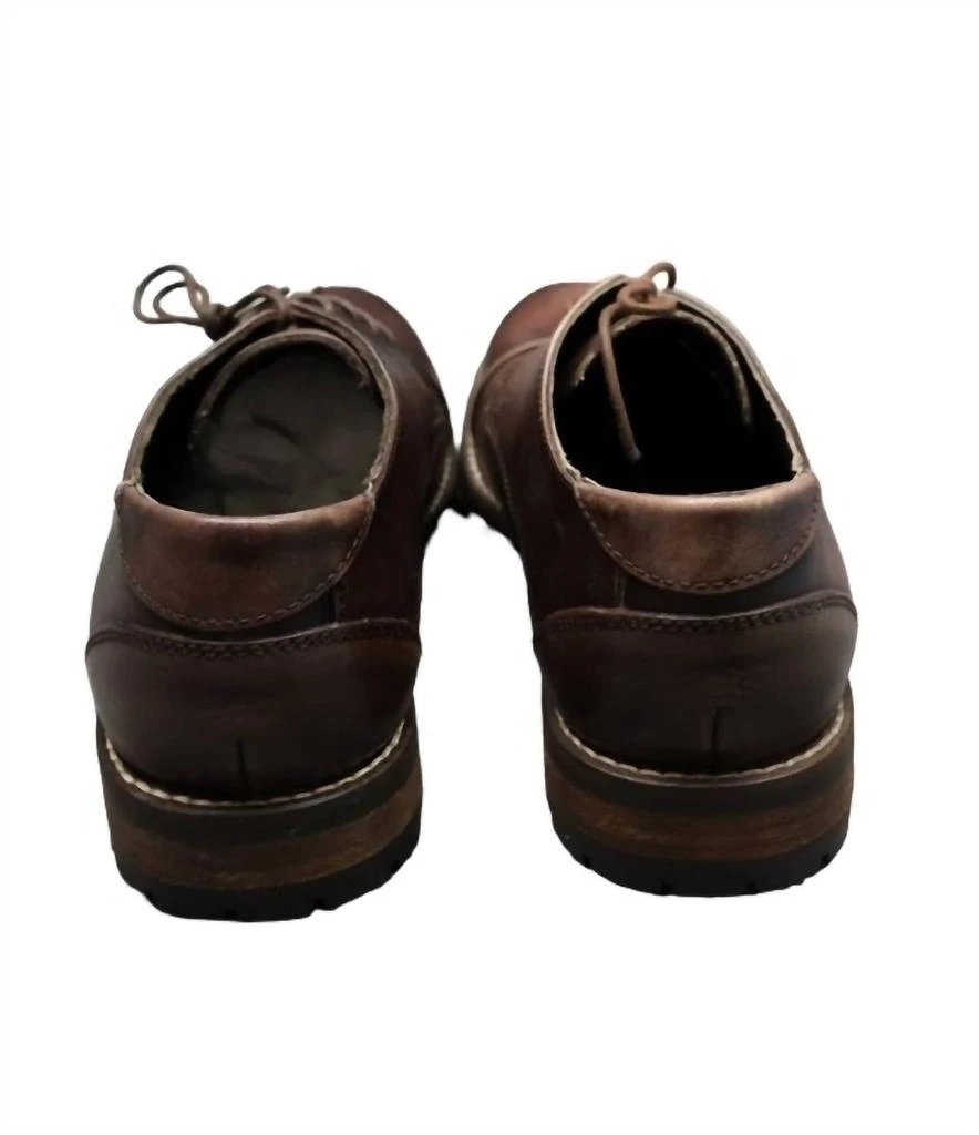 T.B. PHELPS Men's Jeremy Captoe Oxford Shoes In Mahogany 3