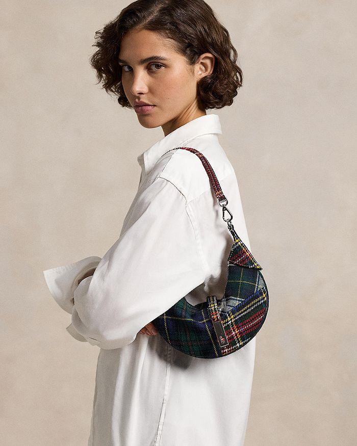 Ralph Lauren Polo ID Suede Mini Shoulder Bag