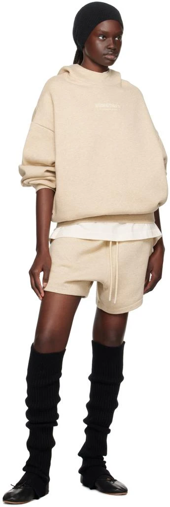 Essentials Beige Bonded Hoodie 4