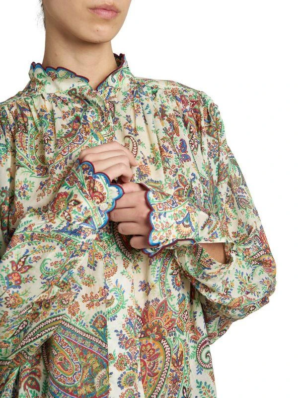 ETRO Summer Solstice Paisley Cotton Blouse 4