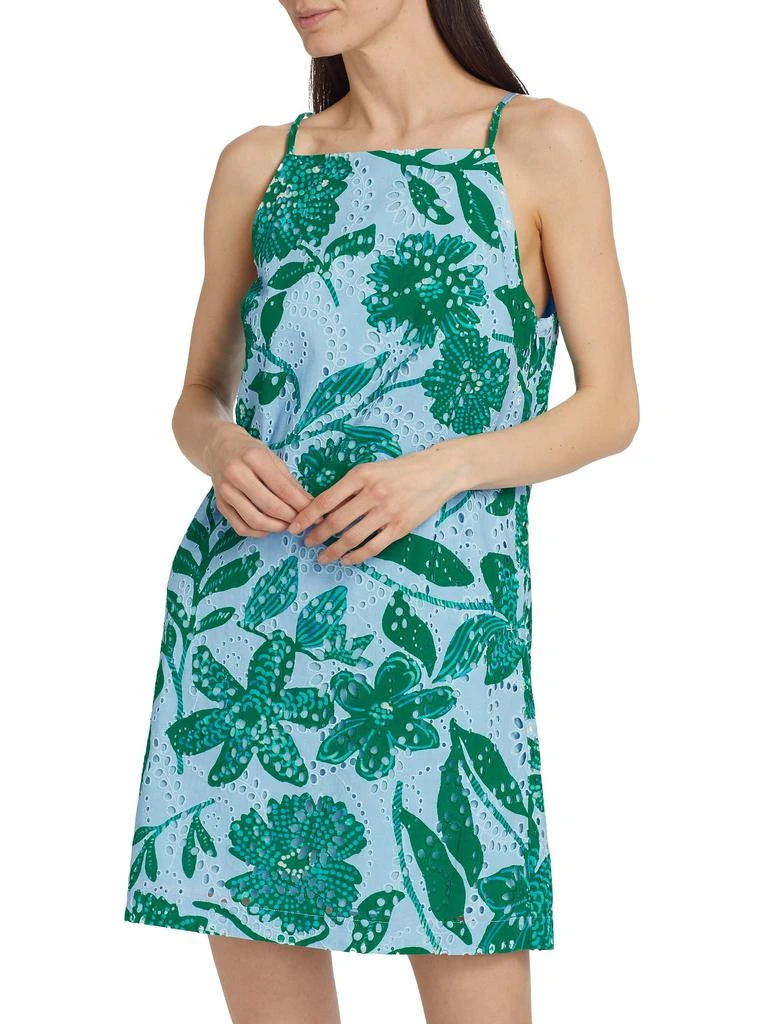 FIGUE Leonie Floral Cotton Slip Dress