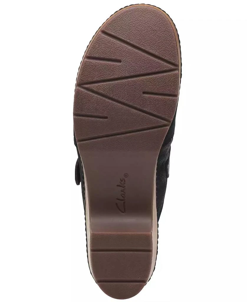 Clarks Women's Paizlee Nora Slip-On Buckled Platform Clogs 5