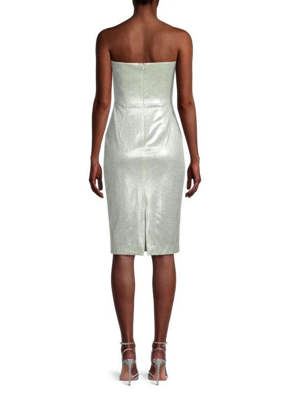 Black Halo Divina Metallic Sheath Dress 2