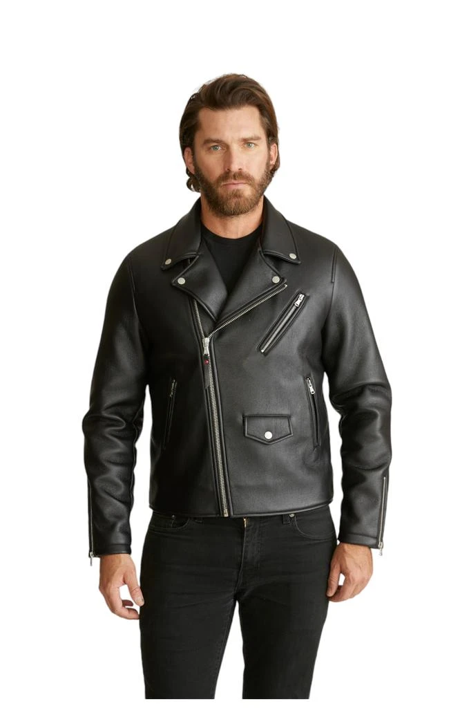 Robert Graham Men's Vegan Leather Moto Jacket 1