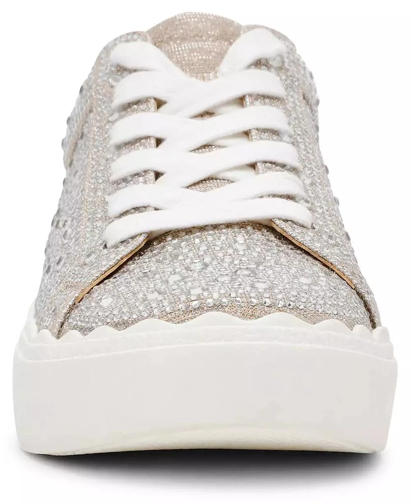 Anne Klein Women's Carrie-C Embellished Lace Up Sneakers 6