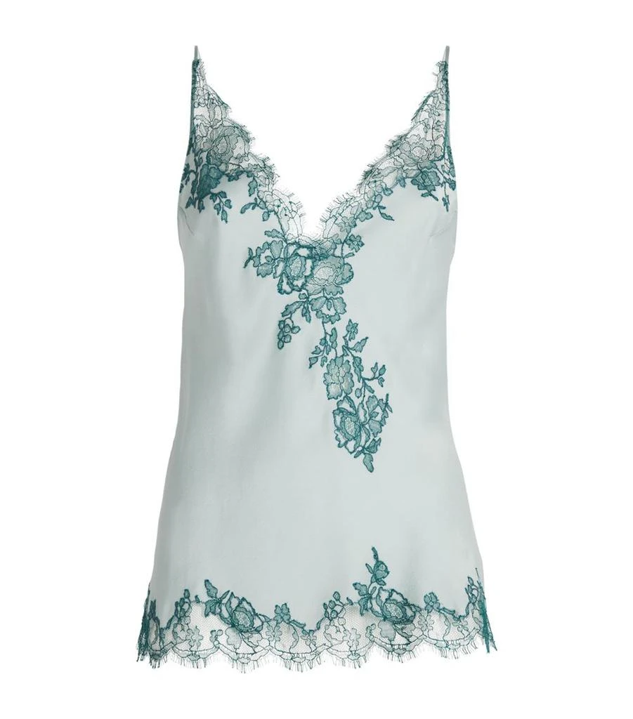 Carine Gilson Silk Lace-Detail Camisole 1