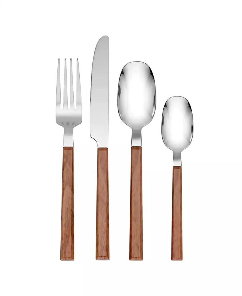 Hampton Forge Henley Light Wood 16 Piece Set, Service for 4 2