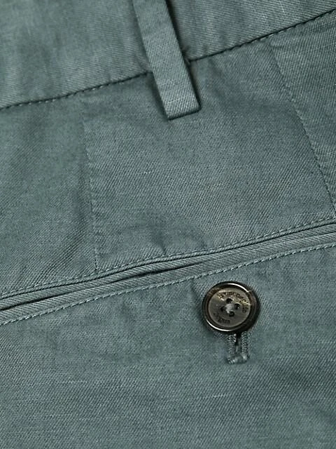 Zegna Flat Front Trousers 5