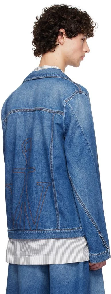 JW Anderson Blue Asymmetrical Denim Jacket 3