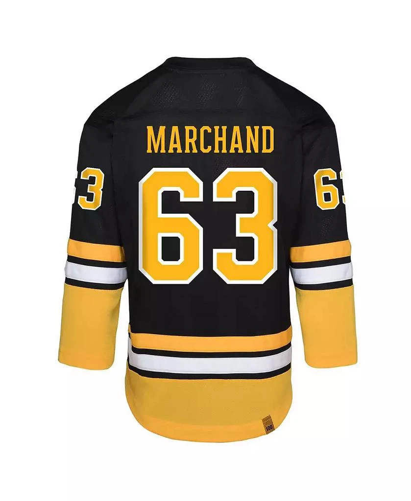 Outerstuff Big Boys and Girls David Pastrnak Black Boston Bruins 100th Anniversary Replica Player Jersey 3