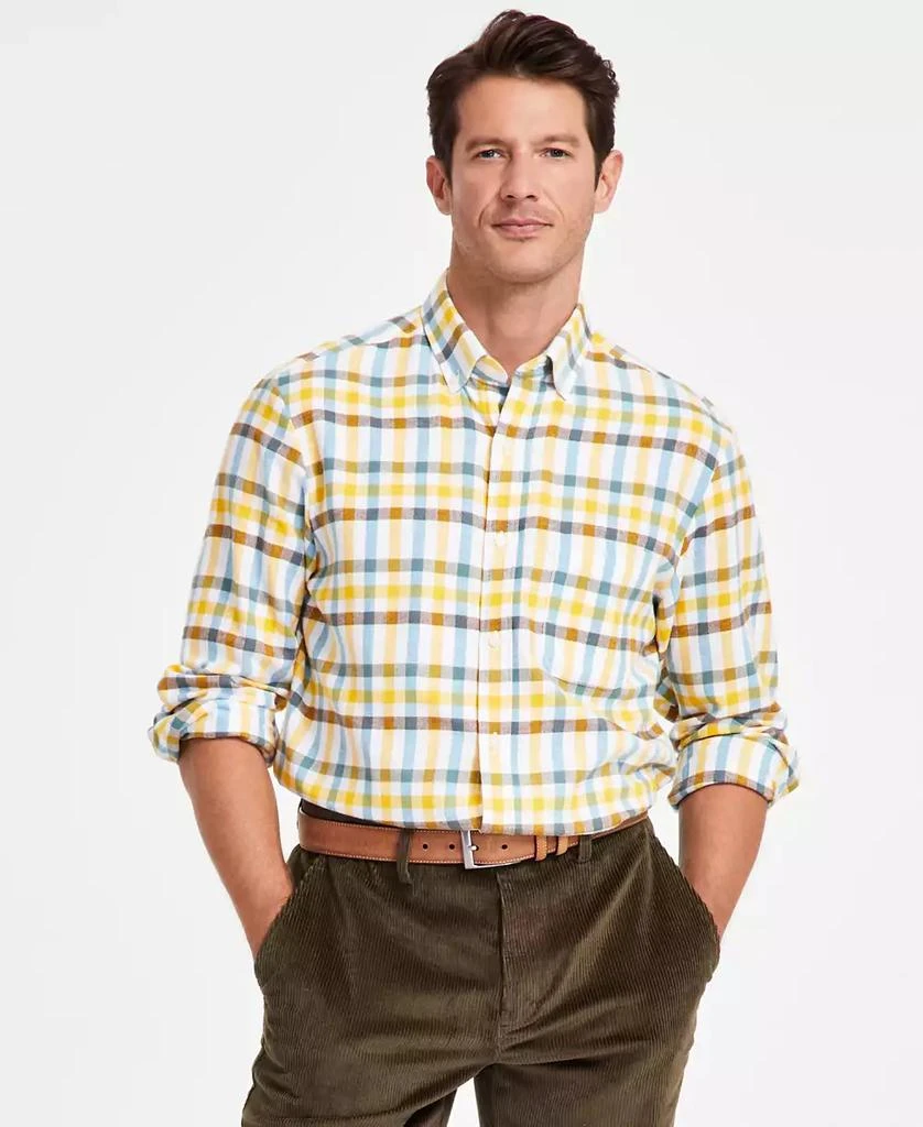 Club Room Men's Regular-Fit Plaid Flannel Shirt, Created for Macy's 1