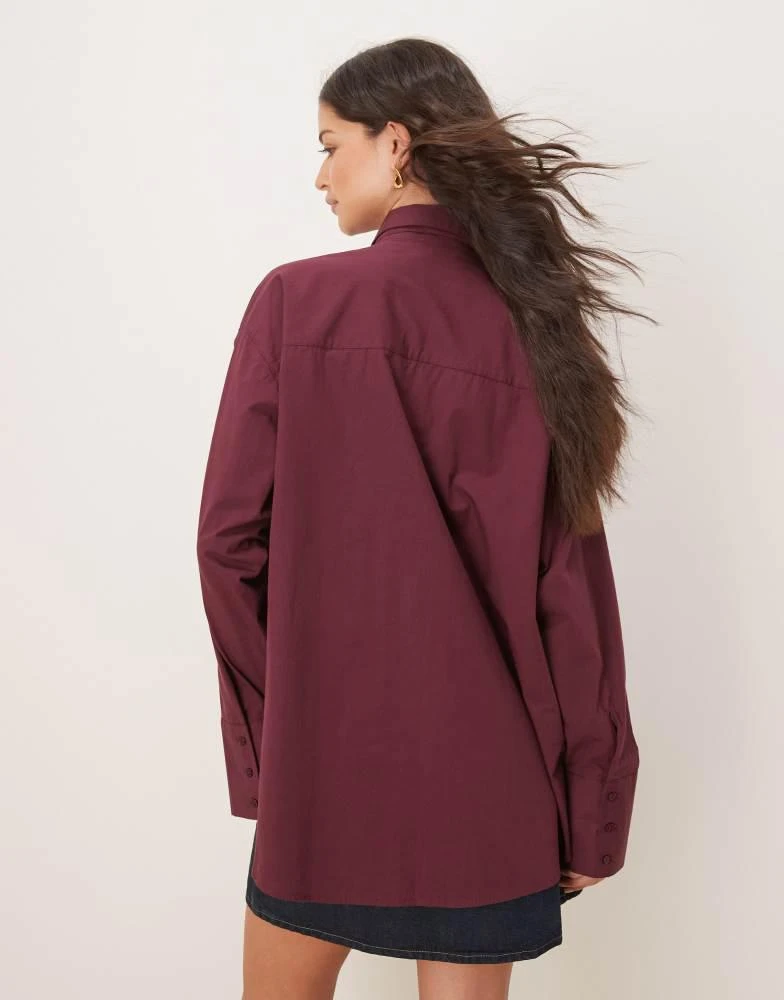 ASOS ASOS DESIGN poplin oversized deep cuff shirt 3