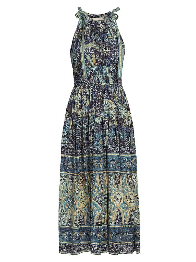 Ulla Johnson Essie Patchwork Batik Midi-Dress 1