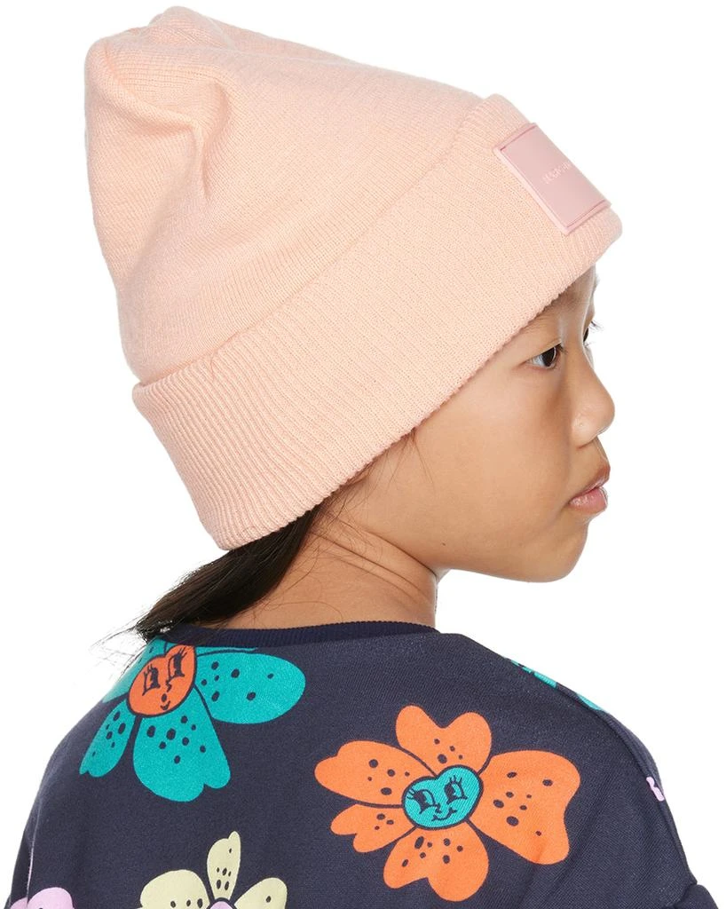 Marc Jacobs Kids Pink Logo Patch Beanie 3