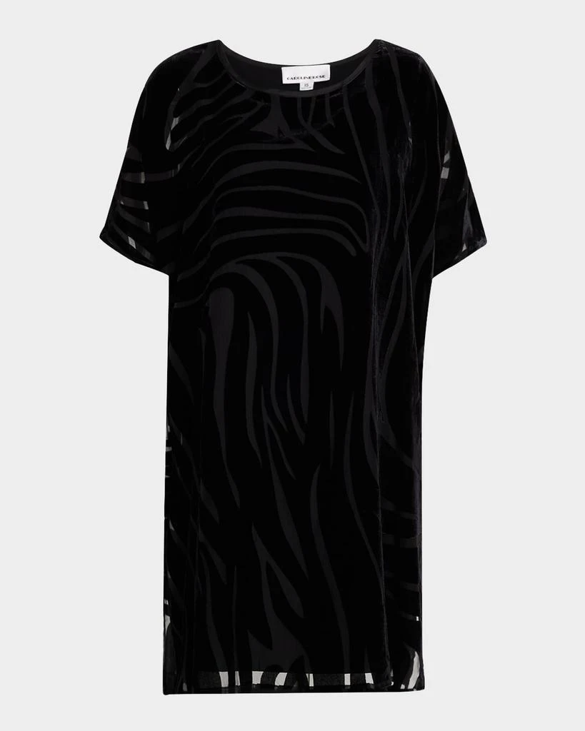 Caroline Rose Velvet Burnout Caftan Dress 1