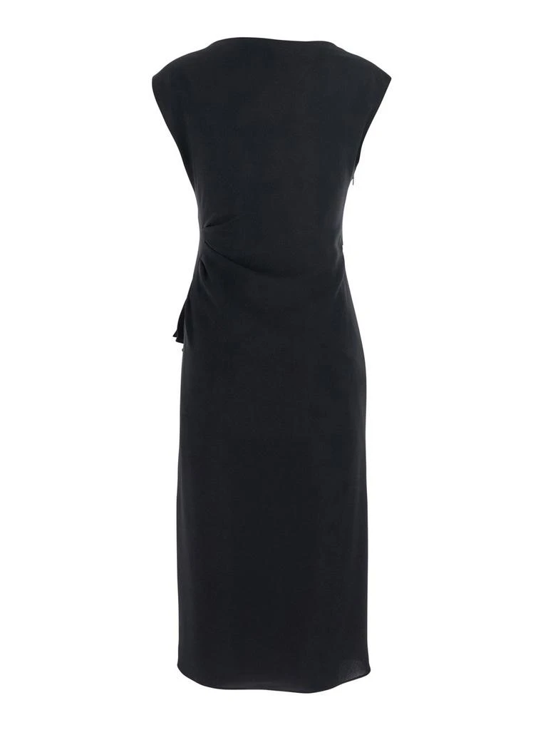 max mara bodycon dresses MAXMARA PURE White Dress 'Angus' Crew Neck Sleeveless With Single Vent