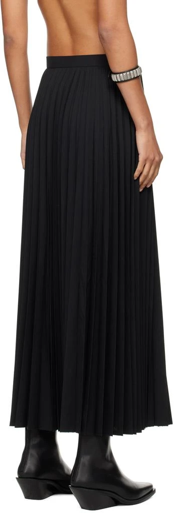 Junya Watanabe Black Pleated Maxi Skirt 3