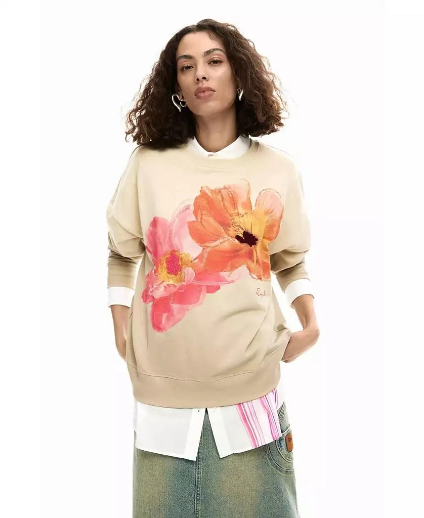 Desigual Women
s Floral sweatshirt
