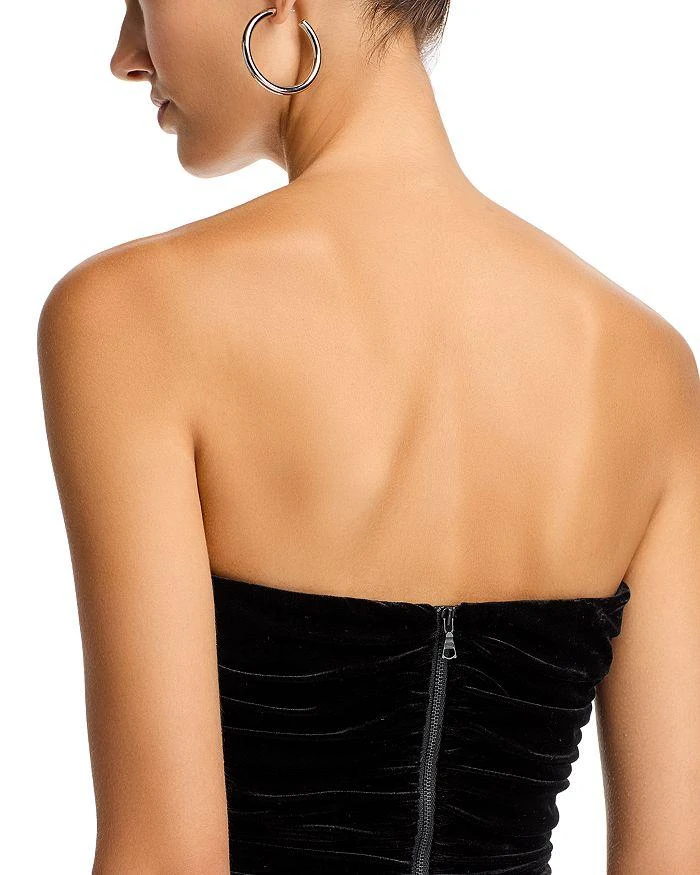 Bardot Elvira Velvet Plunging Neck Dress 6