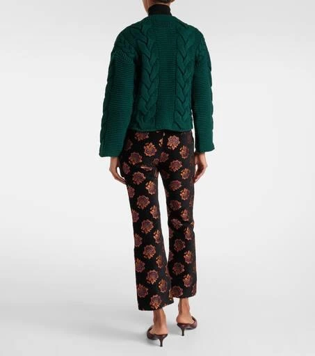 LA DOUBLE J Portrait cable-knit cardigan 3