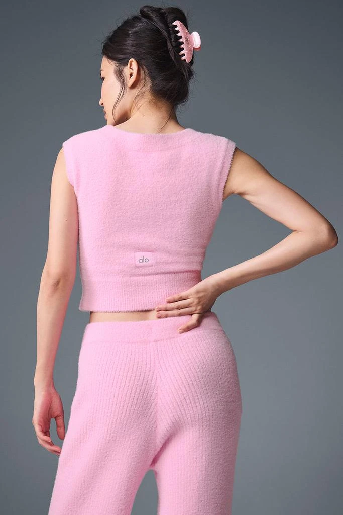 Alo Snuggle Up Sweater Short Sleeve - Sweet Pink 2