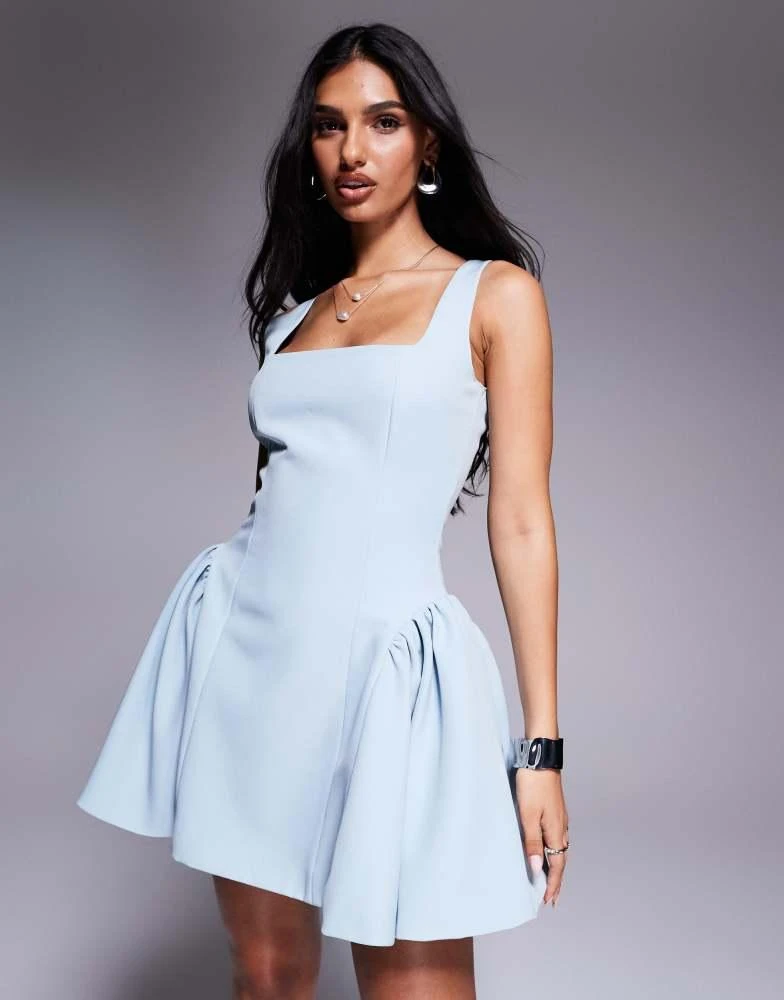 knee length dresses for ladies Blue Jean Baby Tube Denim Mini Dress – Thomas and Rye