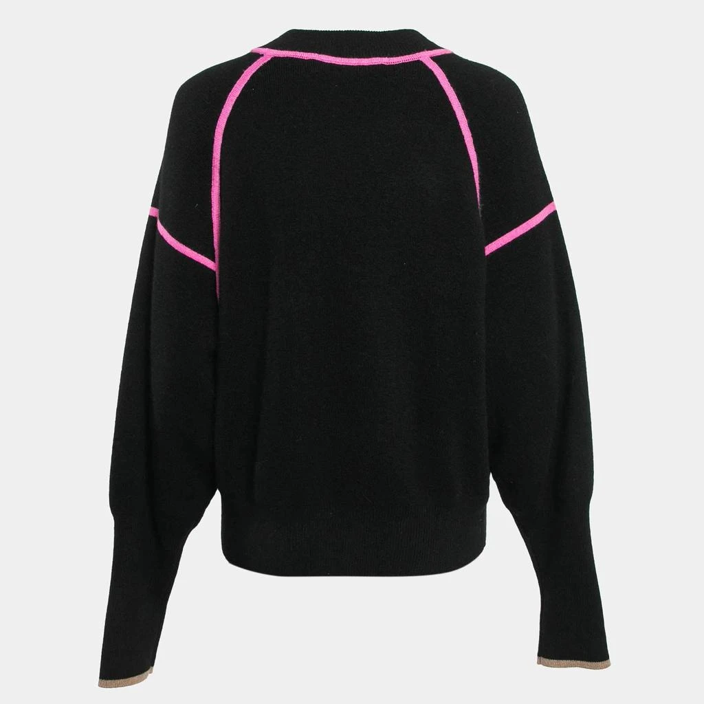 Diane von Furstenberg Diane Von Furstenberg Black Wool Rhlyee Jumper L 2