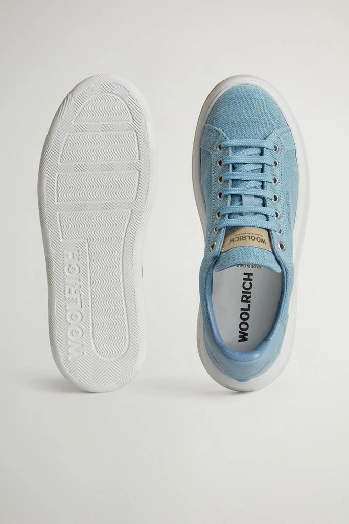Woolrich Chunky Court Cotton Sneakers - Women - Blue 4