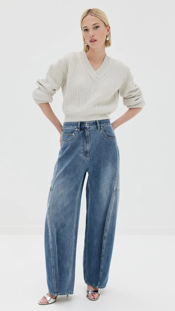 Tibi Classic Wash Denim Sid Jeans 7