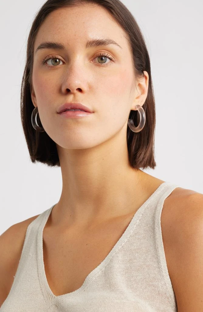 Nordstrom Chunky Resin Hoop Earrings 2