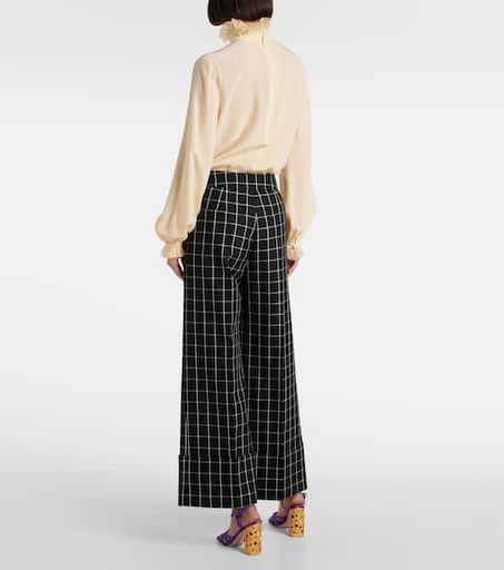 Valentino Mossi virgin wool wide-leg pants 3