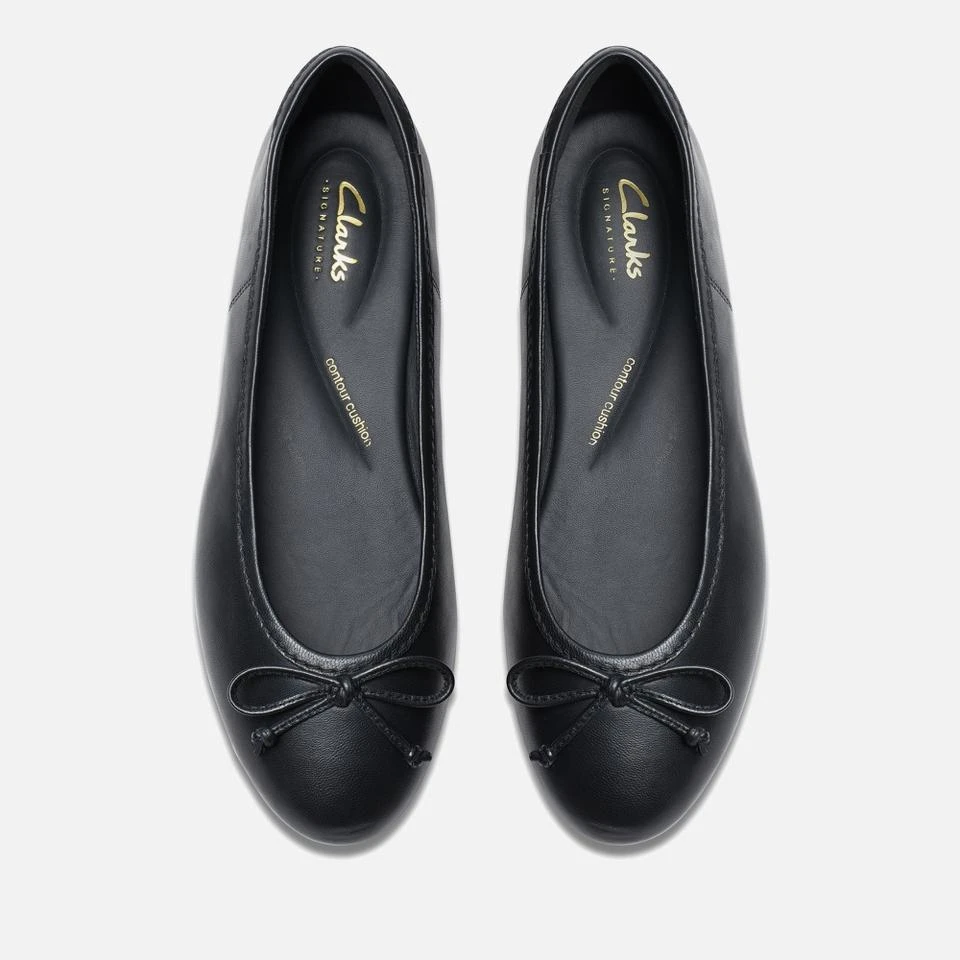 Clarks CLARKS WOMEN'S FAWNA LILY LEATHER BALLET FLATS 5