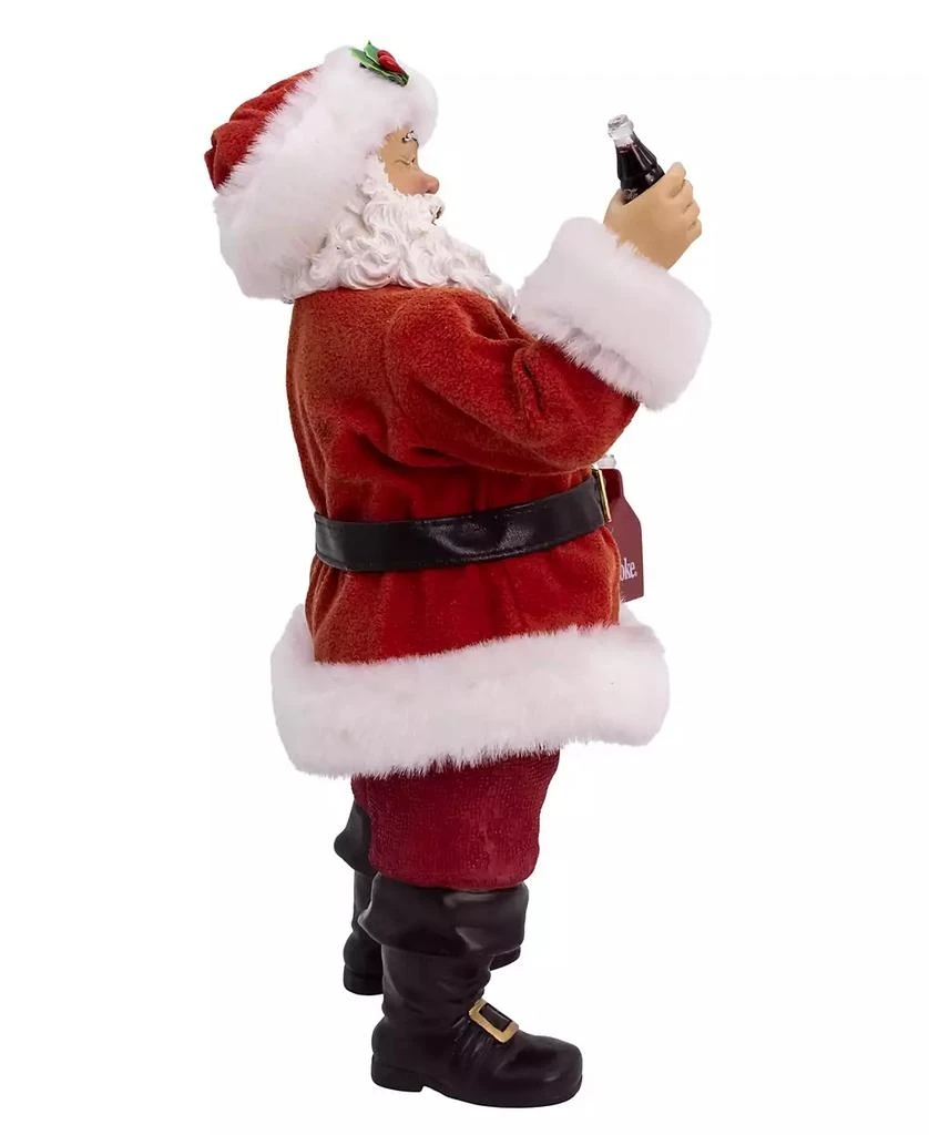 Kurt Adler 10.5-Inch Coca-Cola Santa Holding Two Six Packs Table Piece 2