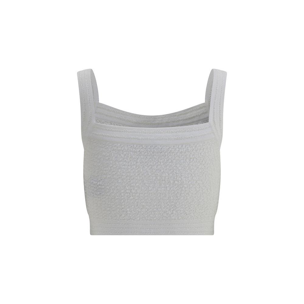 Balmain STRAPS TWEED Women's TOP