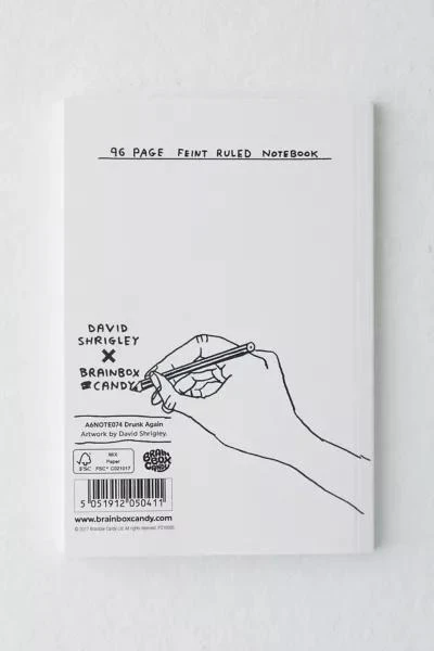 Urban Outfitters Brainbox Candy X David Shrigley Drunk Again Notebook 4