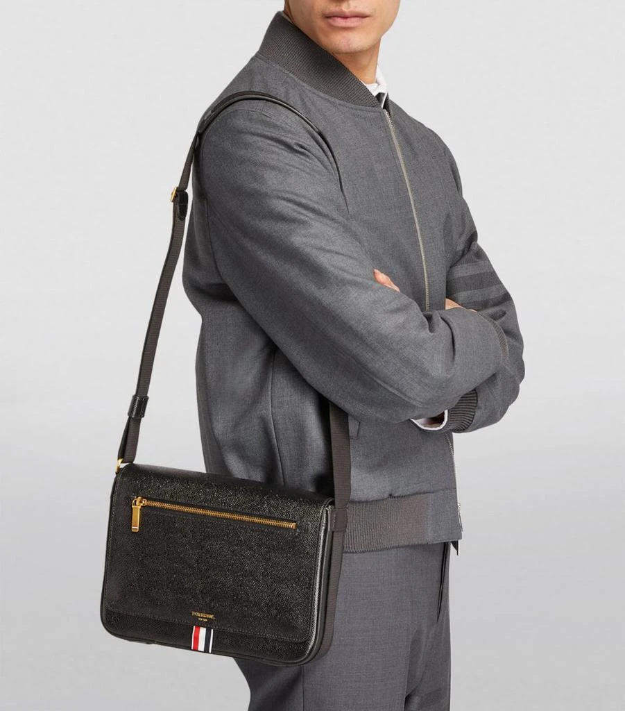 Thom Browne Pebbled Leather Reporter Bag 5