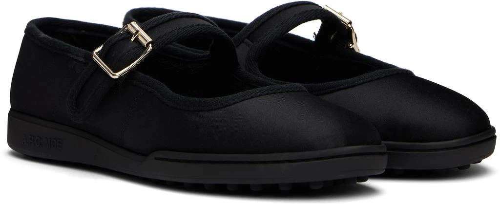A.P.C. Black Moe Mary Jane Ballerina Flats 4