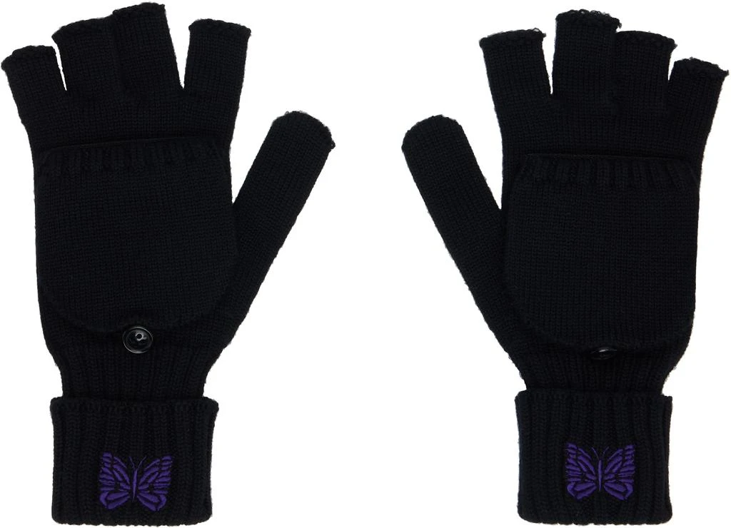 Needles Black Convertible Gloves