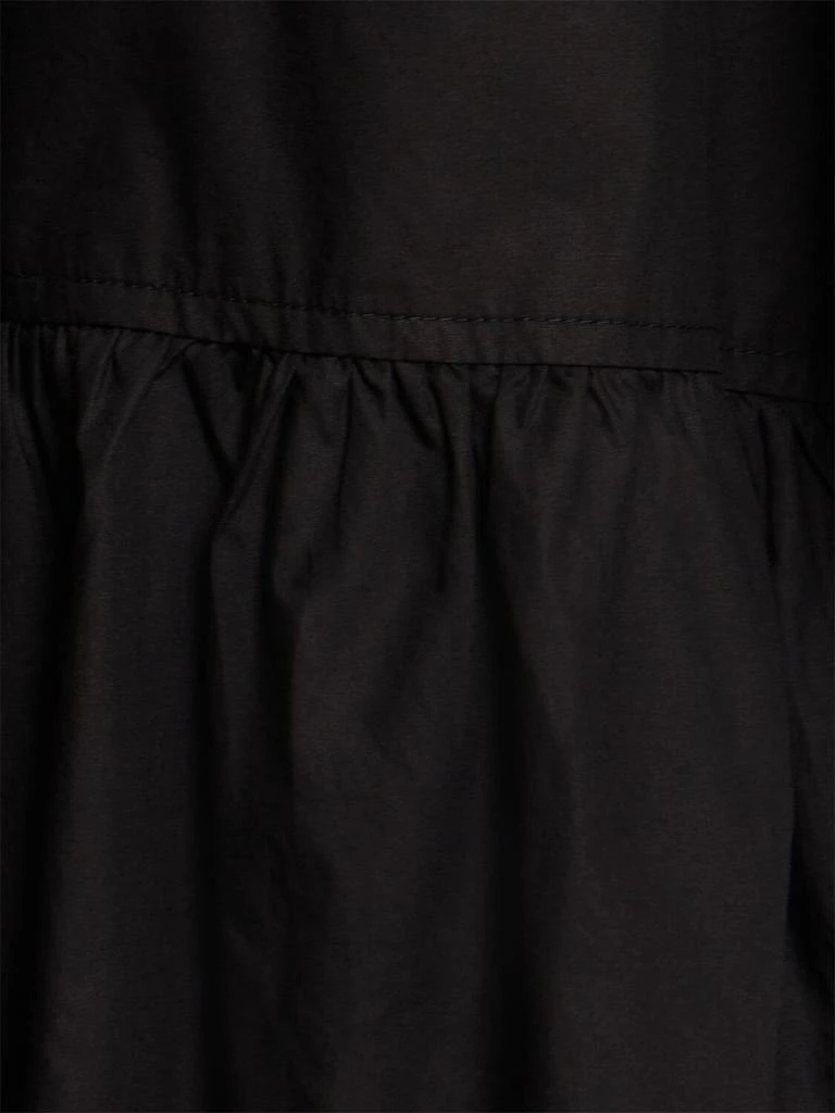 Ganni Tie String Cotton Poplin Mini Dress 4