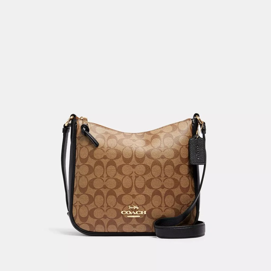 Coach Ellie File Bag In Signature Canvas 1