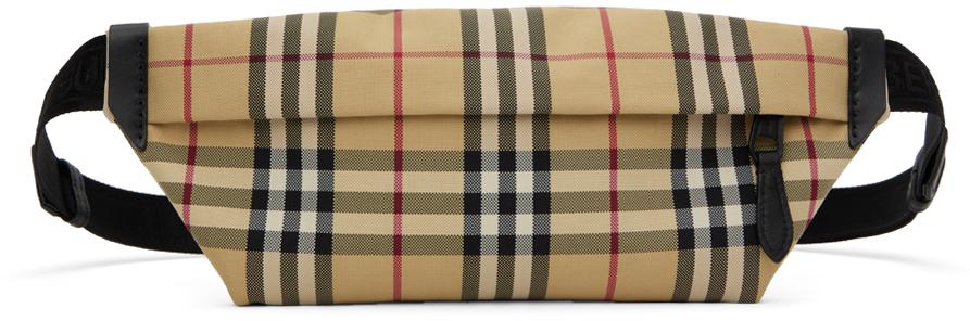 【BURBERRY】STEVIE BELT BAG Burberry Stevie checked belt bag - Luggage & Travel Gear